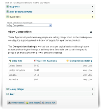 SaleHoo - Researching eBay competition levels