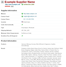 SaleHoo - Information about product supplier